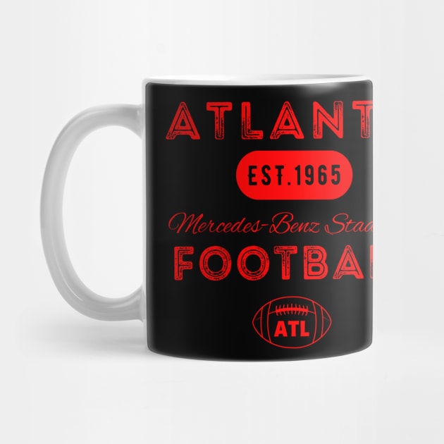 Atlanta Football Vintage Style by Borcelle Vintage Apparel 